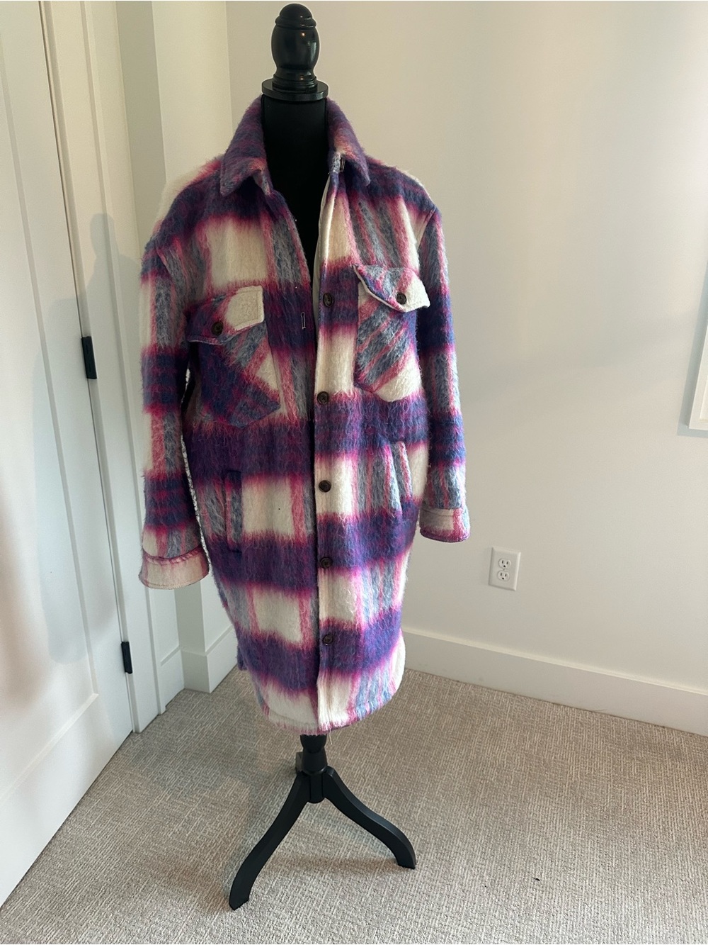 Blank NYC Plaid Long Shacket